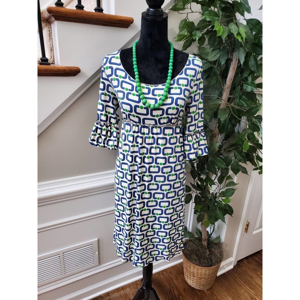 Sophie Max Women's Polyester Round Neck Long Sleeve Knee Length Dress Size Small